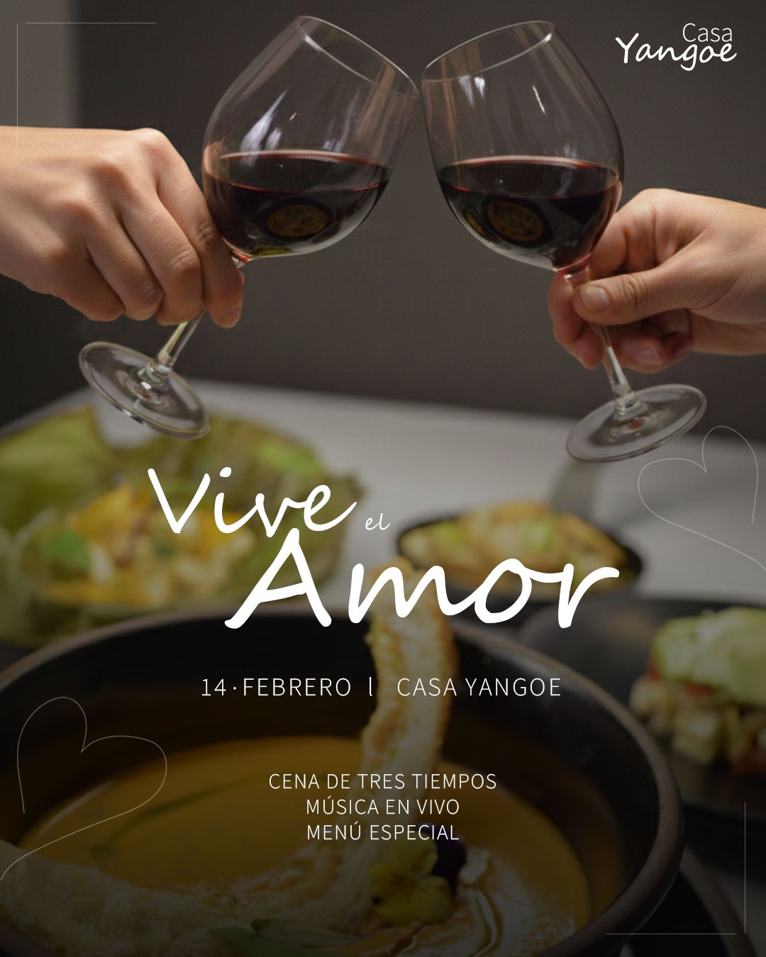 Cena de San Valentín en Casa Yangoe